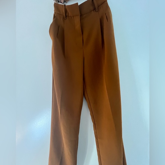 Full length Wilfred Effortless Pants size 4 cognac brown excellent condition - Picture 3 of 6